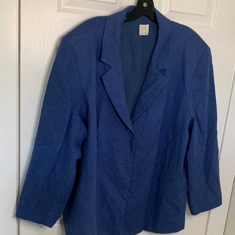 22w linen blazer